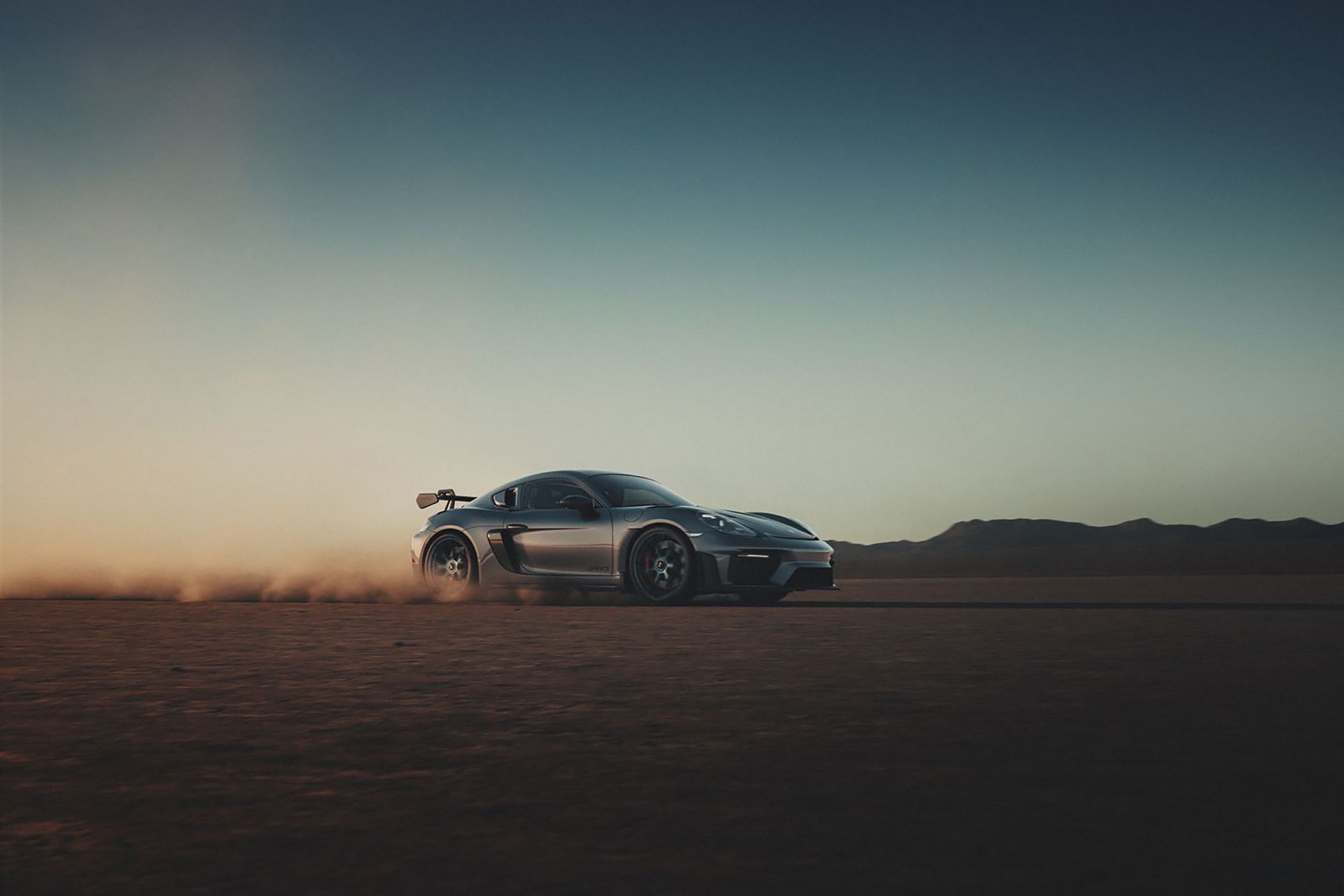 Porsche 718 Cayman GT4 RS Meets Lake El Mirage: A Visual Masterpiece